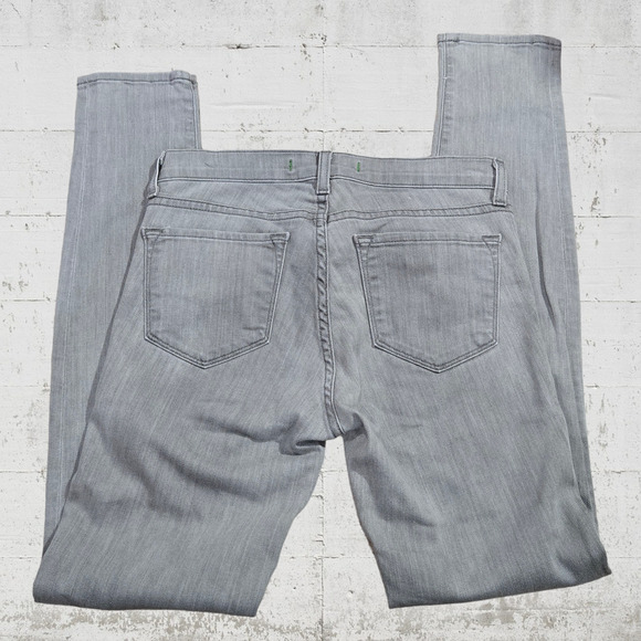 J Brand Grey Mid Rise Stretch Close Cut Rail Starr Modern Skinny Jeans Size 26 - Picture 6 of 8